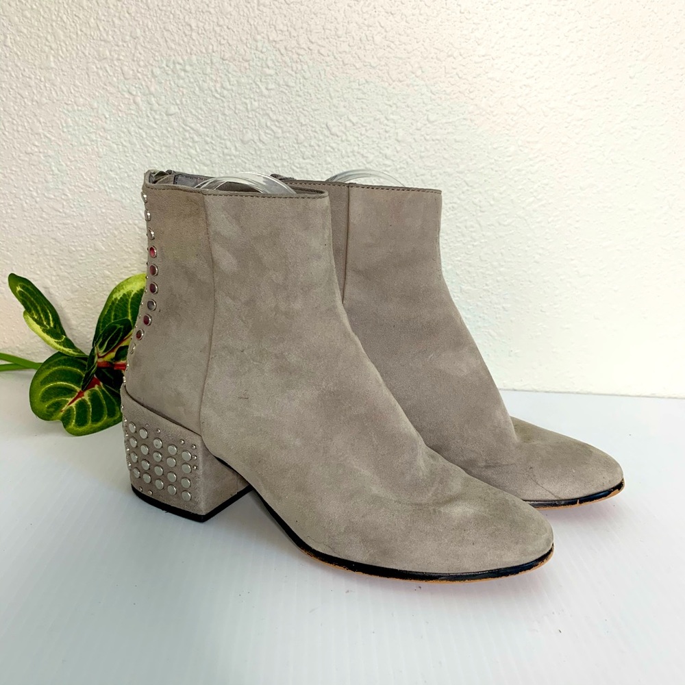 Dolce Vita Gray Smokey Suede Mazey Boots 7